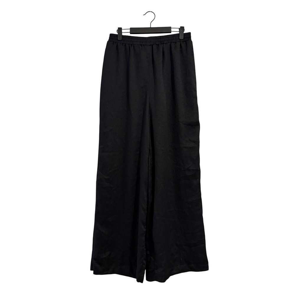 House of Harlow 1960 Black Shimmer Wide Leg Elastic Waist Pants MEDIUM